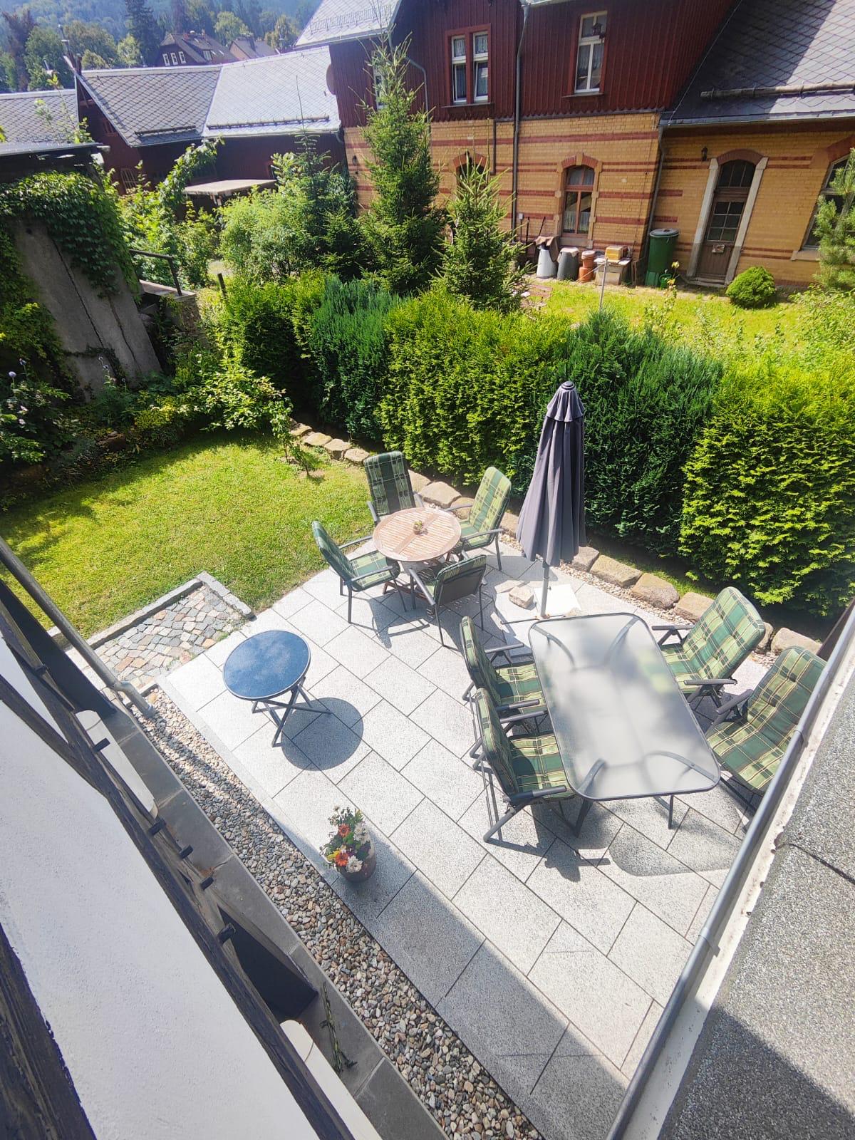 Sitzbereich auf der Terrasse